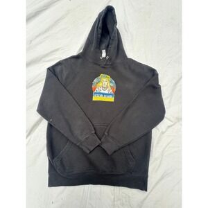 Lane Seven Stop War Ukraine Graphic Hoodie Black Mens Medium LS14001 Sweatshirt